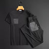 Anti-Wrinkle Flex Suit Mens Short Sleeve Slim Fit Shirts by FitiqueFit