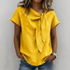 Women's Loose-Fit Short Sleeve Casual Pullover T-Shirt by FitiqueFit