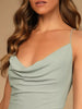 Slit Cowl Neck Maxi Dress by Wild and Free Boutique