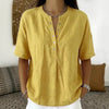 Women's Solid Color Loose-Fit Short-Sleeve Pullover Top by FitiqueFit