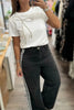 Rhinestone Bow Round Neck Short Sleeve T-Shirt by Simply Love