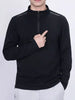 Men's Plus Size Long Sleeve Quarter Zip T-Shirt