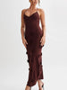 Floral Applique Spaghetti Strap Knit Dress by Wild and Free Boutique