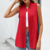 Women’s Sleeveless Stand-Collar Vest Cardigan by FitiqueFit