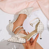Women's Pointed Toe Stiletto Closed-Toe Sandals – French Style by FitiqueFit