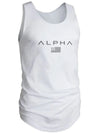 Men's US Flag Round Neck Tank