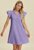 Double Take Full Size Ruffled V-Neck Cap Sleeve Dress – Ruffled V-Neck Dress, Cap Sleeve Dress, Elegant Ruffled Dress, Flattering V-Neck Dress, Stylish Full-Size Dress, Comfortable Ruffle Dress, Chic Cap Sleeve Dress by Stevvex