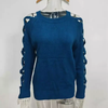 Women's Casual Long Sleeve Hollow Out Sweater by FitiqueFit