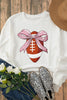 Football Round Neck Long Sleeve Sweatshirt by Wild and Free Boutique