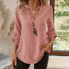 Womens Casual Summer Shirts Notch V Neck Blouses by FitiqueFit