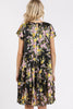 New Summer Flower Print Round Neck Flutter Sleeve Tiered Dress For Women – Feminine, Trendy, Romantic & Flattering Design by Stevvex