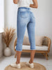 Women’s Drawstring Denim Shorts by FitiqueFit