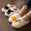 Double Fight Cartoon Cotton Slippers