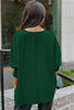 White Plain & Casual Shirred Cuffs Half Sleeve Top