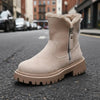 Women’s Plush Snow Boots – Warm Waterproof Winter Boots (Plus Size) by FitiqueFit
