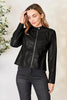 Women Classic Neck Zip-Up Jacket For Everyday Wear Elegant Girls Jacket by Stevvex