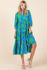 New Summer Tiered Printed Collared Neck Midi Dress – Chic and Sophisticated Midi Dress with Layered Design and Polished Collared Neckline by Stevvex