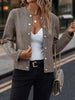 Women's Herringbone Double-Breasted Slim Jacket by FitiqueFit