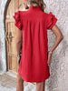 Elegant Ruffled Cap Sleeve Mini Dress Feminine & Flowy Summer Dress by Stevvex
