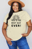 Simply Love Full Size THIS IS THE BEST DAY EVER! Graphic Cotton T-Shirt by Simply Love