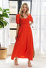 Popcorn Smocked Puff Sleeve Dress For Women – Textured, Elegant, Fluttering, Feminine, Stylish, Trendy For Special Occasions by Stevvex