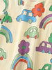 Children's Cartoon Car & Rainbow Print Short Sleeve T-Shirt by Simply Love