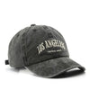 Distressed Satin Letter Embroidery Baseball Cap – Adjustable Unisex by FitiqueFit