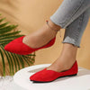 Women's Suede Pointed-Toe Flat Shoes by FitiqueFit