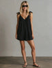 Women's V-Neck Sleeveless Jumpsuit – Cardigan Strap Cropped Straight-Leg by FitiqueFit