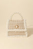 Fame Pearly Trim Woven Handbag