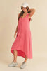 High-Low Hem Scoop Neck Midi Tank Dress For Women – Trendy, Versatile & Comfortable for Any Occasion by Stevvex