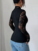 Lace Sleeve Long Sleeve T-Shirt by Simply Love