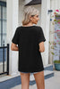 Florira Notched Short Sleeve T-Shirt by Simply Love