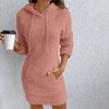 Women's Fuzzy Hoodie Dress by FitiqueFit