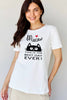Simply Love Full Size MEOW THIS IS THE BEST DAY EVER! Graphic Cotton T-Shirt by Simply Love