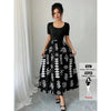 Floral Scoop-Neck Maxi Dress by FitiqueFit