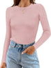 Ribbed Knit Slim Fit Long Sleeve T-Shirt by Simply Love