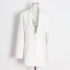 Women's European And American-style Large V-neck Backless Solid Color Small Suit