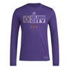 adidas Mens Long Sleeve Pre-Game T-Shirt Regal Purple/Orlando City Sc X-Small by EasyOptionXY