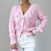 Women's Bow Cropped Cardigan by FitiqueFit