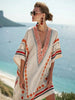 Women's Printed Loose A-Line Beach Midi Dress – Vacation Resort by FitiqueFit