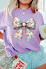 Bow Graphic Round Neck Short Sleeve T-Shirt by Wild and Free Boutique