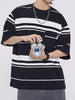 Men's Plus Size Striped Half Sleeve T-Shirt by Simply Love