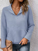 Textured Quarter Snap Sweatshirt by Wild and Free Boutique