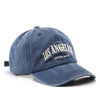 Distressed Satin Letter Embroidery Baseball Cap – Adjustable Unisex by FitiqueFit