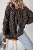Timeless Women's Classic Plaid Button-Up Long Sleeve Jacket – Lightweight & Stylish Cotton-Blend Outerwear by Stevvex