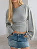 Full Size Long Sleeve Fitted T-Shirt Plus Size by Simply Love