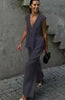 Women’s Cotton V-Neck Sleeveless Vest and Wide-Leg Pants Set by FitiqueFit