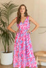 New Summer Abstract Floral V-Neck Maxi Dress – Elegant, Artistic Print, Flattering Silhouette, Sophisticated Glamour by Stevvex