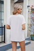 Florira Notched Short Sleeve T-Shirt by Simply Love